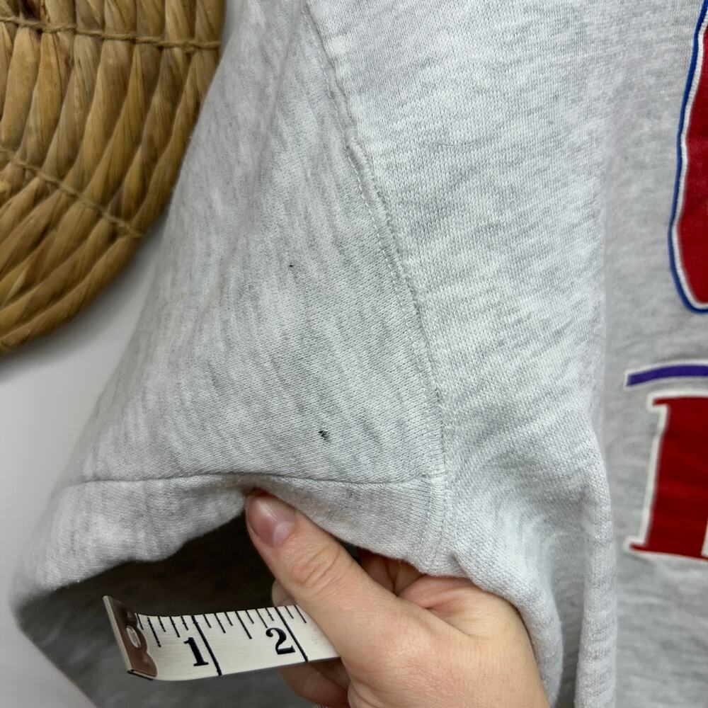 Vintage 90s Buffalo Bills 1990 AFC Champs Crew Neck Sweatshirt Mens XXL Gray - Picture 8 of 8
